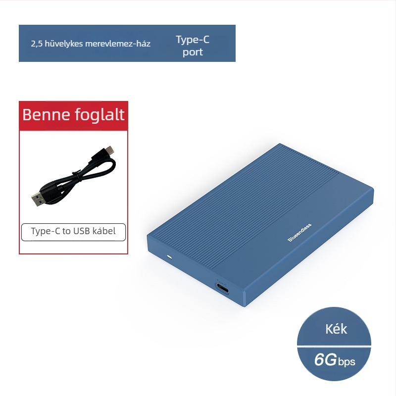 SATA SSD/HDD Külső Doboz USB 3.0 Type-C MR23S/MR23GC/MR23FC PC+ABS