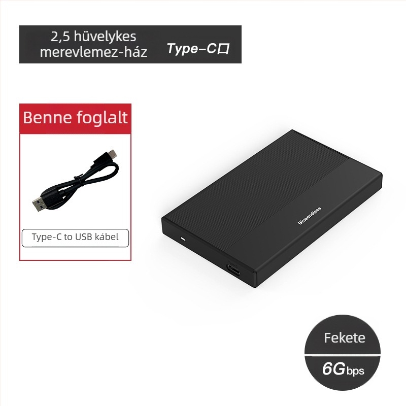 SATA SSD/HDD Külső Doboz USB 3.0 Type-C MR23S/MR23GC/MR23FC PC+ABS