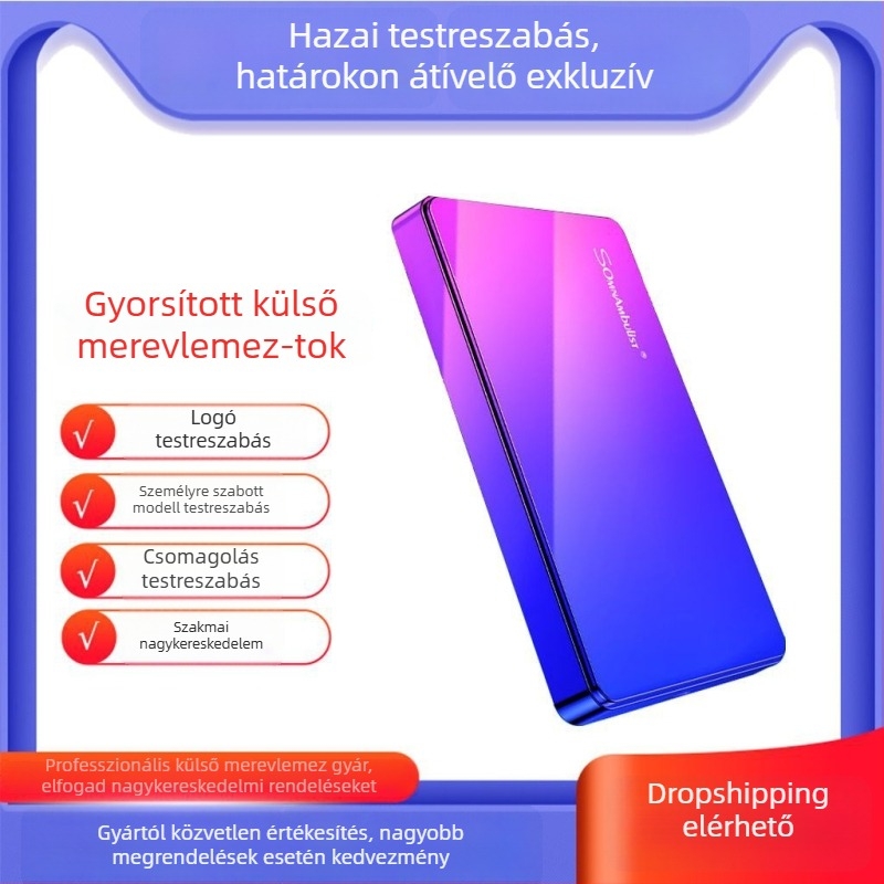 SomnAmbuList YD002 külső USB 3.0 HDD-enkapszuláció, műanyag burkolat, 2 TB-ig támogatott