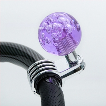 Universális akril kormánykerék erősítő gömb, logó nélkül, testreszabható megmunkálás