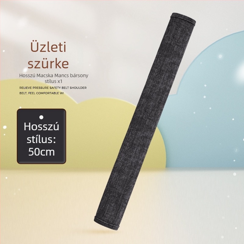 Autóöv védő - macska tappancs plüssel, chenille anyag, testreszabható, logó nyomtatás elérhető, praktikus