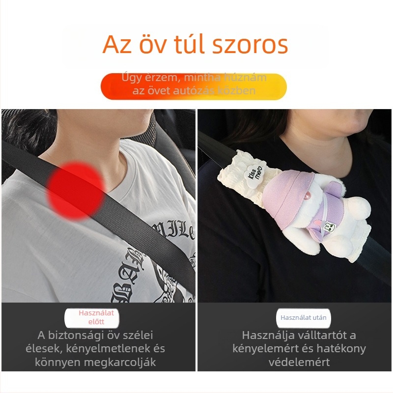 Autóbiztonsági öv vállvédő – dekoratív poliészter kiegészítő, 80 g, márka Beautiful Night Thoughts