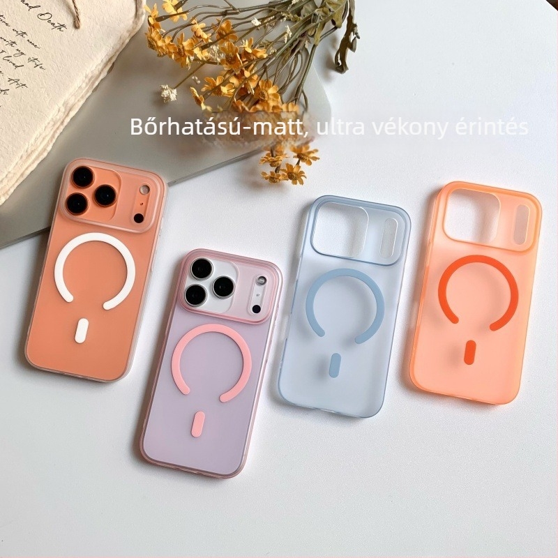 Átlátszó matt PC tok mágneses iPhone 16, 15 Pro Max, 14 és 13 készülékekhez — ultra vékony, matt felület