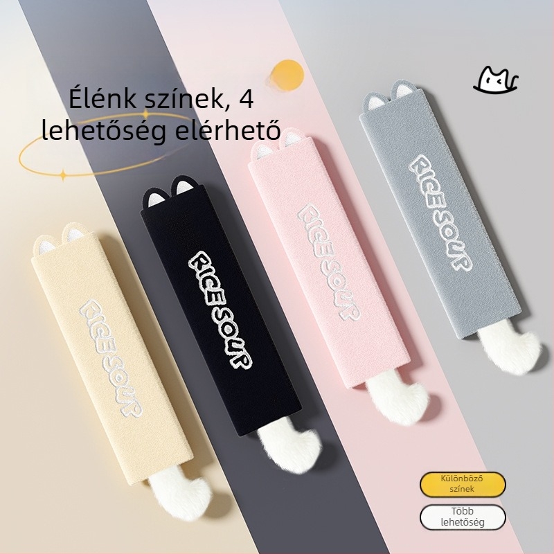 Autós öv vállvédő macskás dizájnnal, Icaroom/Love Car House, kristályosan puha anyag, 50 g, logónyomtatás lehetséges