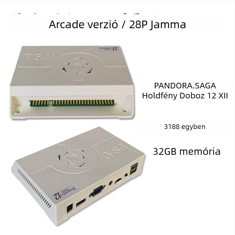 JAMMA arcade alaplap Androiddal, 128GB memória, HDMI/USB interfészek, nosztalgikus stílus
