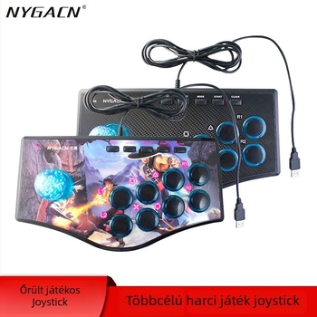 NYGACN Rocker arcade joystick USB – Android/PC kompatibilis, vibráció, OEM testreszabás