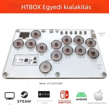 SKY2040 arcade harci billentyűzet – USB csatlakozás, akril szerkezet, SOCD támogatás