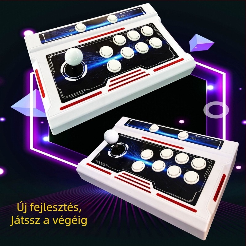 Nostalgikus tévés játékkonzol két játékos számára, eredeti játékszoftverrel, 16 GB memória, vezetékes és vezeték nélküli kontrollerek, modell SST01