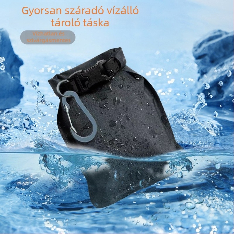 Changfu CF1202 hengeralakú nejlon utazótáska, vízálló és szivárgásmentes, higiéniai termékek szervező