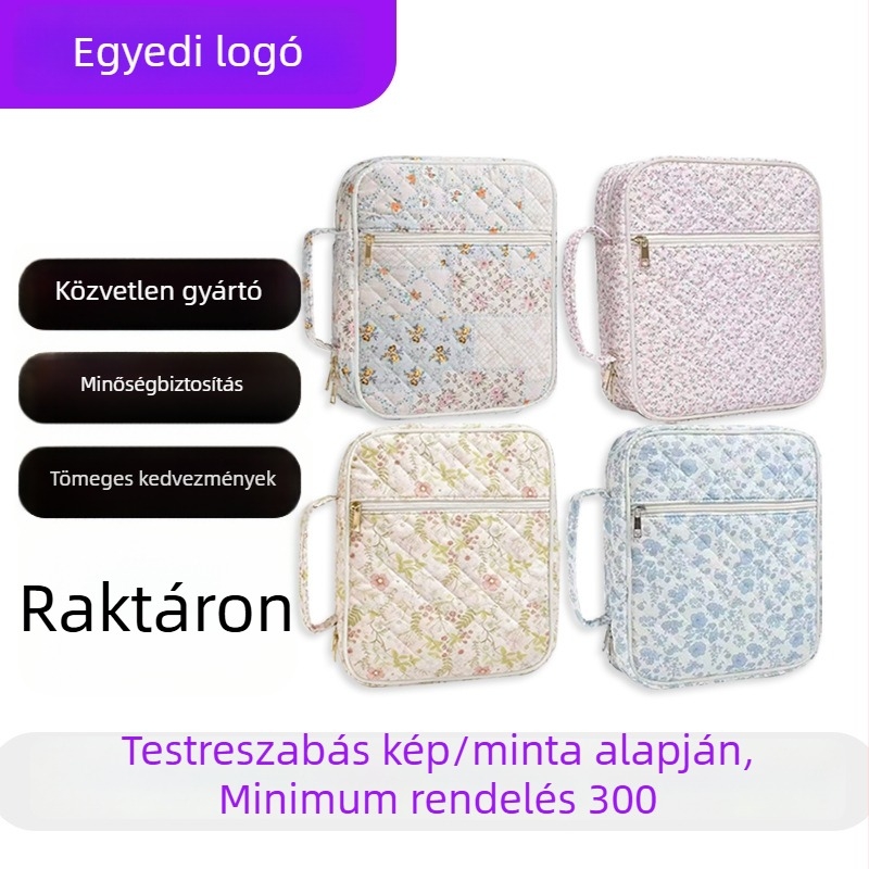 Porálló sminktároló táska cipzárral, hordozható