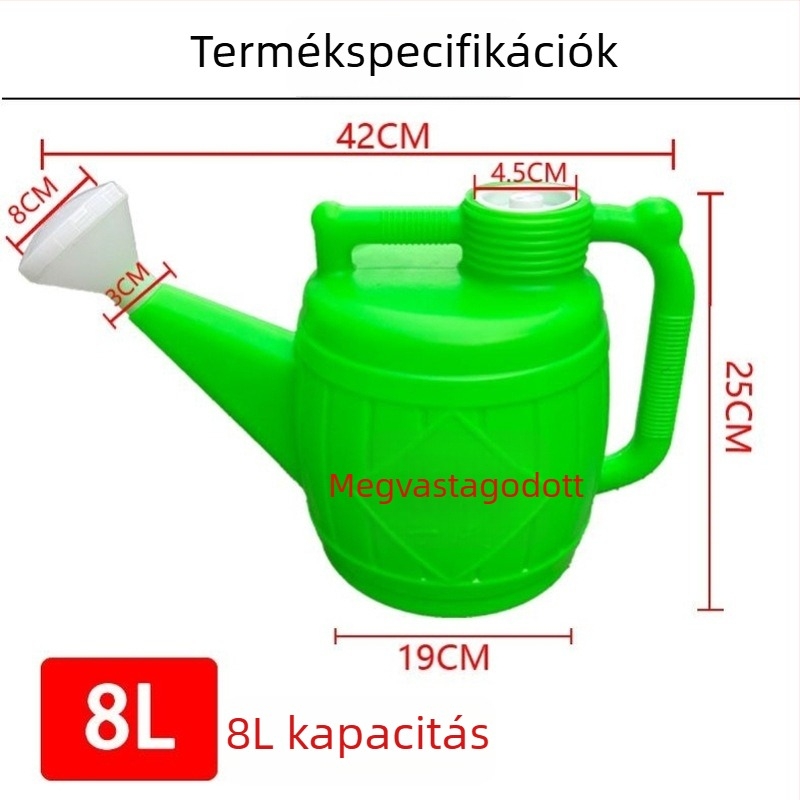 Növények öntöző kanna – nagy kapacitású, vastagított műanyagból, Termékkód: C70736d, Anyag: Egyéb, Importált: Nem
