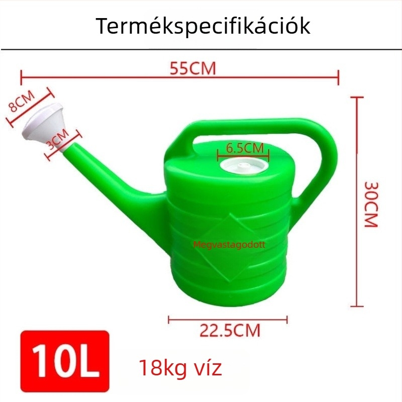 Növények öntöző kanna – nagy kapacitású, vastagított műanyagból, Termékkód: C70736d, Anyag: Egyéb, Importált: Nem