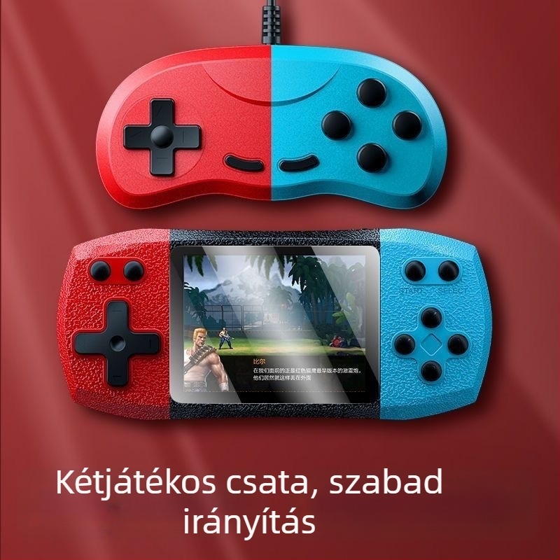 F1 Mini 620 hordozható konzol nagy kijelzővel, két játékos Contra arcade nosztalgia