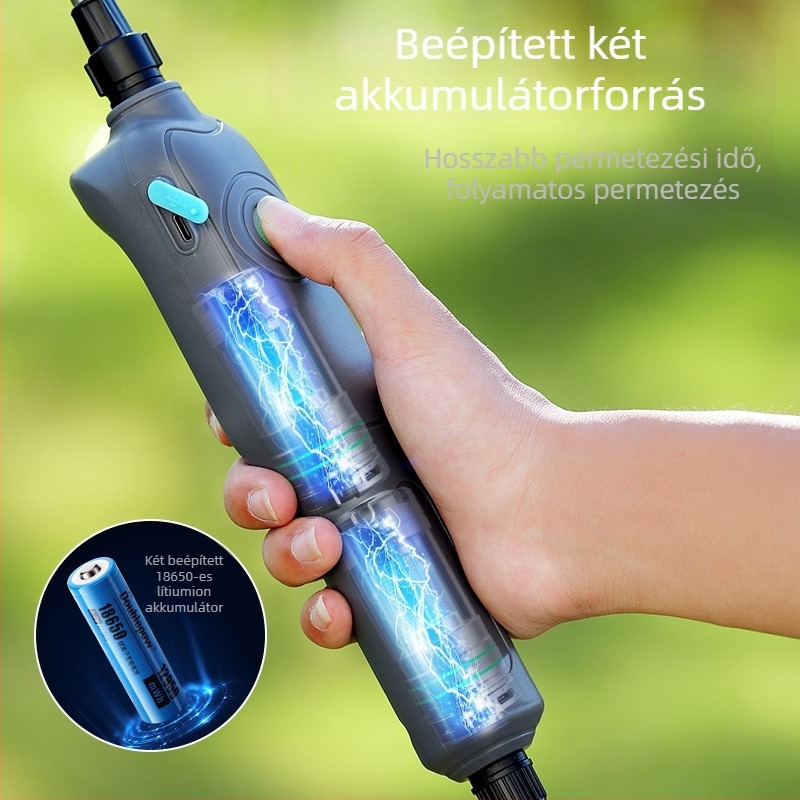 Vállon hordozható permetező, 20 L, HDPE, újratölthető, permetezéshez, fertőtlenítéshez és atomizáláshoz