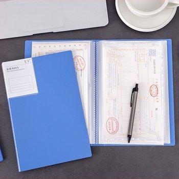 Műanyag számlainformációs kötet – dokumentumgyűjtő, modell Invoice information booklet, ideális ajándék osztálytársnak