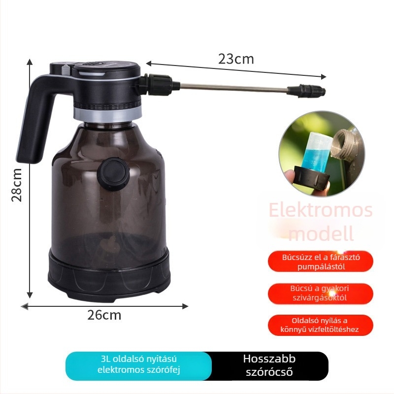 Rip Elektromos öntöző kanna 3L oldalsó nyitással (Műanyag, 3L, Elektromos)