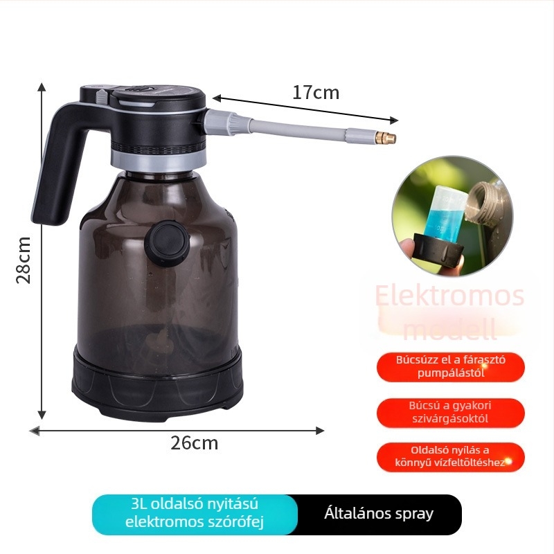 Rip Elektromos öntöző kanna 3L oldalsó nyitással (Műanyag, 3L, Elektromos)