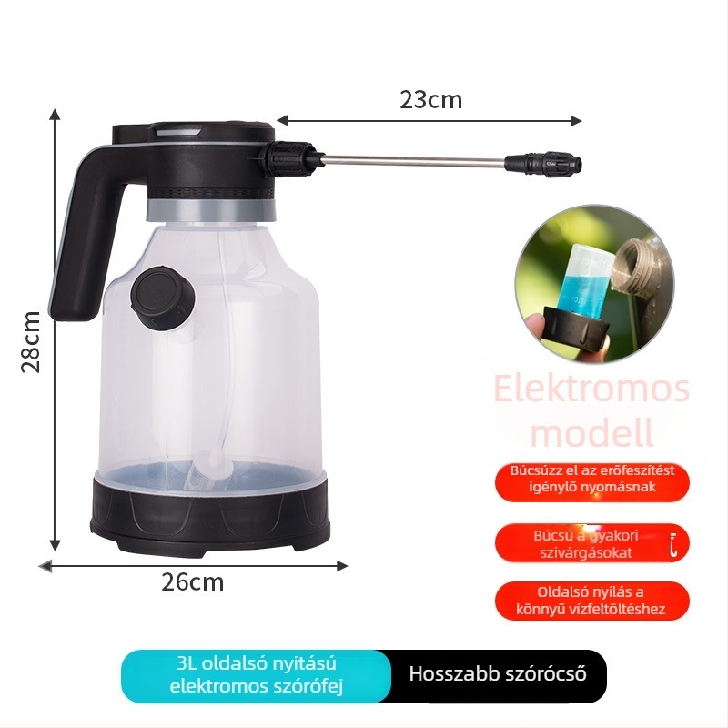 Rip Elektromos öntöző kanna 3L oldalsó nyitással (Műanyag, 3L, Elektromos)