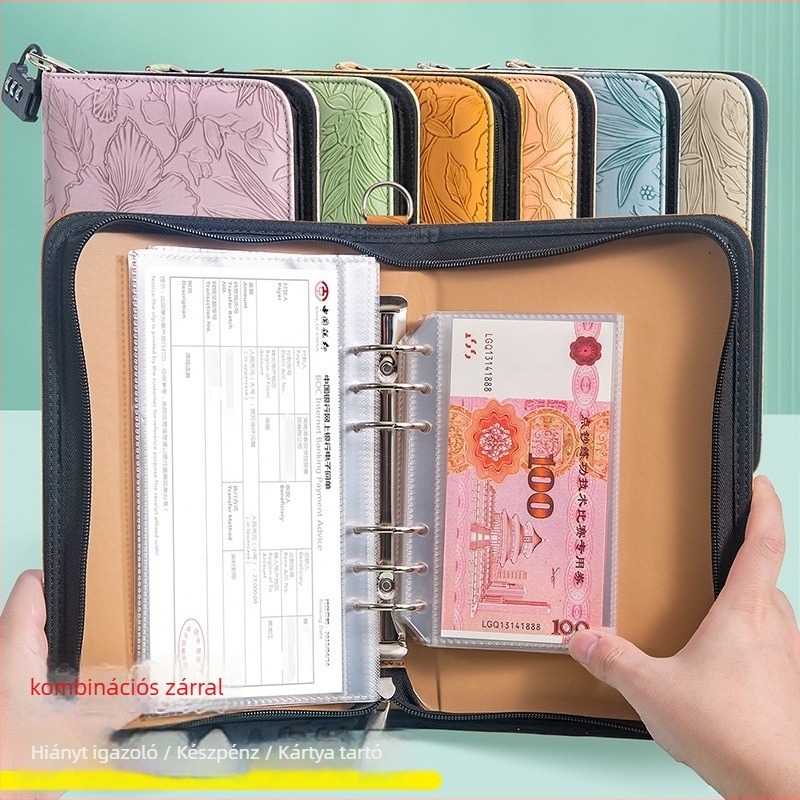 Passbook és készpénztároló táska — relief mintázat, PU anyag, Relief sorozat, Tongyi Culture