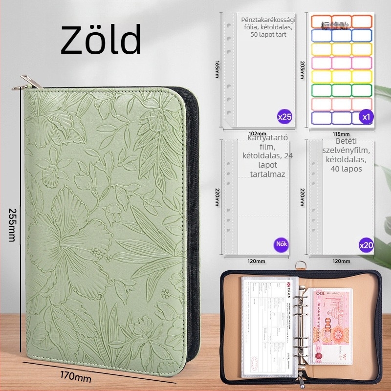 Passbook és készpénztároló táska — relief mintázat, PU anyag, Relief sorozat, Tongyi Culture