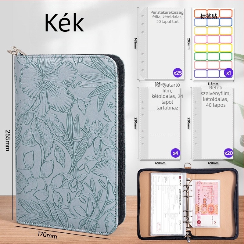 Passbook és készpénztároló táska — relief mintázat, PU anyag, Relief sorozat, Tongyi Culture