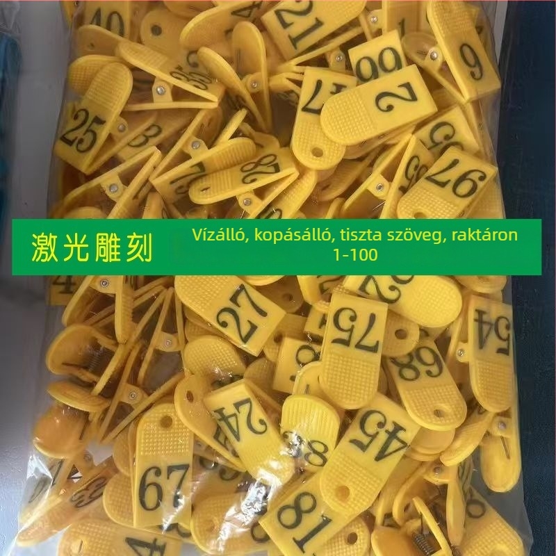 Éttermi rendelés száma klipsz, ABS anyag, termékkód JD00008, Márka: Nincs, Modell: Egyéb