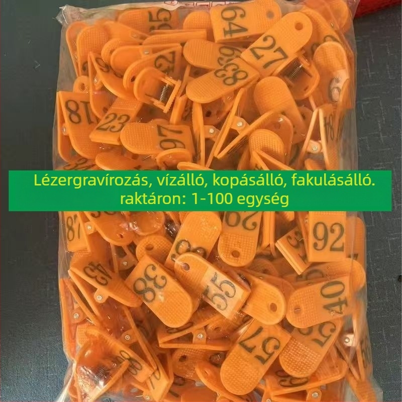 Éttermi rendelés száma klipsz, ABS anyag, termékkód JD00008, Márka: Nincs, Modell: Egyéb