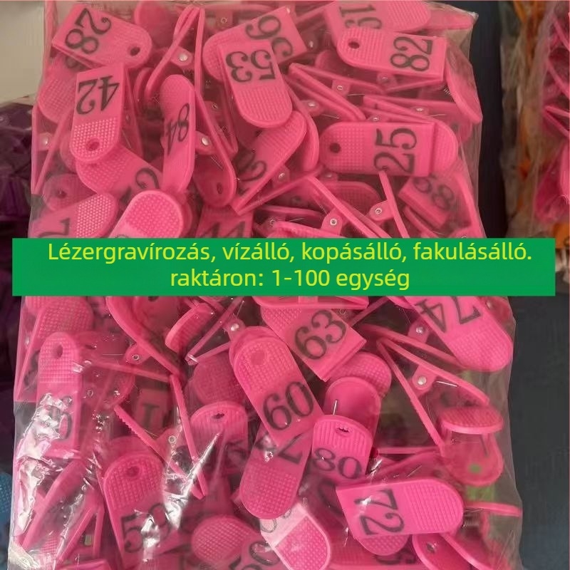 Éttermi rendelés száma klipsz, ABS anyag, termékkód JD00008, Márka: Nincs, Modell: Egyéb