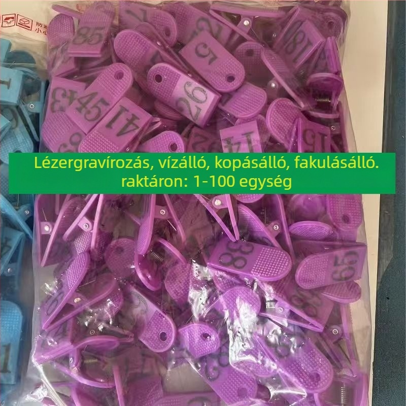 Éttermi rendelés száma klipsz, ABS anyag, termékkód JD00008, Márka: Nincs, Modell: Egyéb