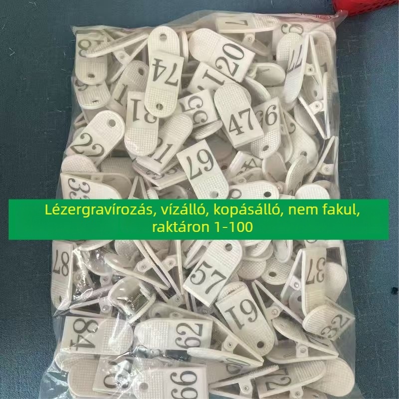 Éttermi rendelés száma klipsz, ABS anyag, termékkód JD00008, Márka: Nincs, Modell: Egyéb