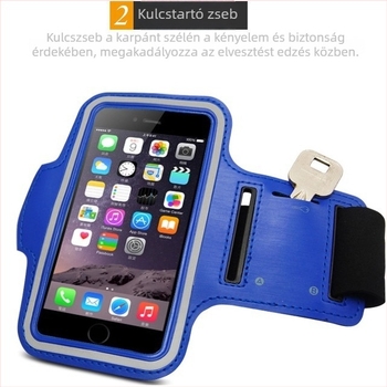 Futás közbeni telefonkarpánt, iPhone 6 Plus, 5,5 hüvelykes kijelző