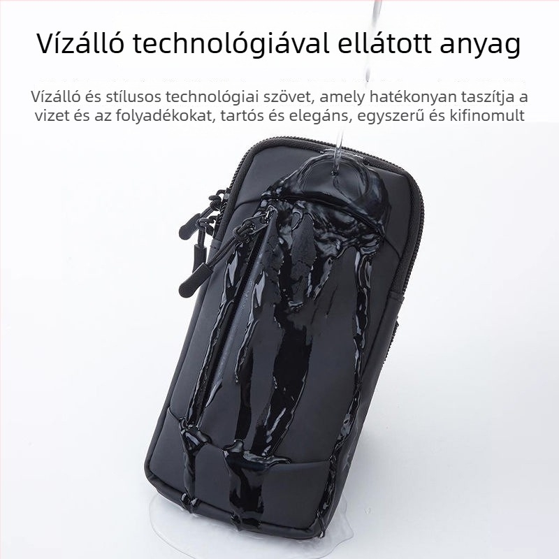 Telefontáska karra futáshoz - PU anyag, ultrakönnyű, lélegző, vízálló, nylon bélés