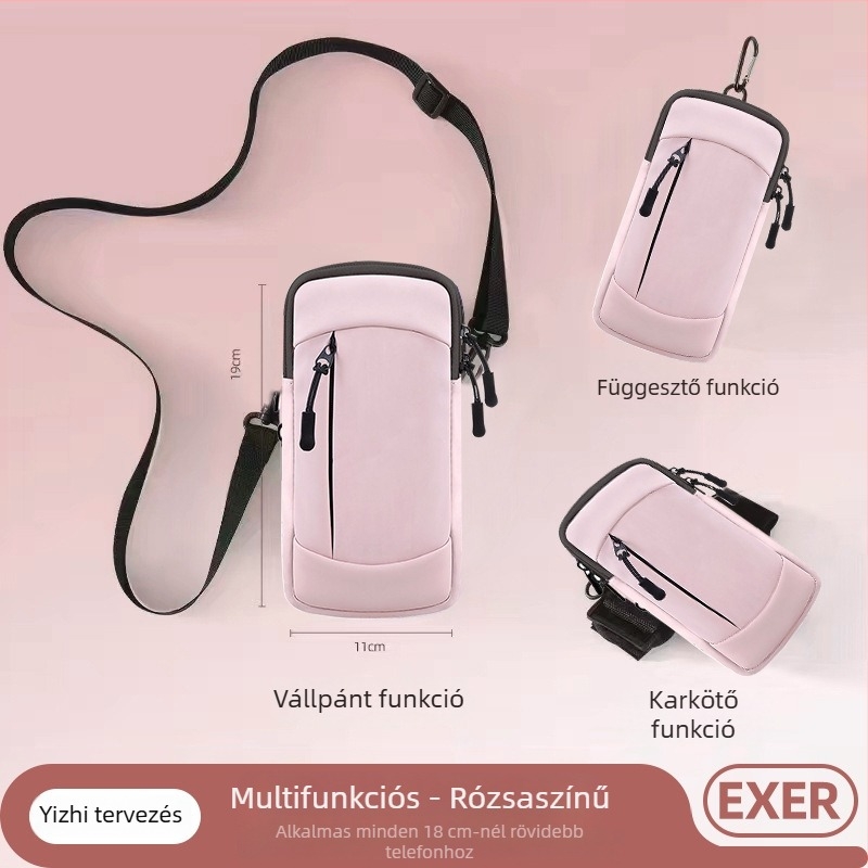 Telefontáska karra futáshoz - PU anyag, ultrakönnyű, lélegző, vízálló, nylon bélés