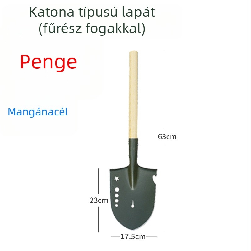 Xiangyu kerti ásó – mangánacél edzett, talaj lazítása zöldségek ültetéséhez