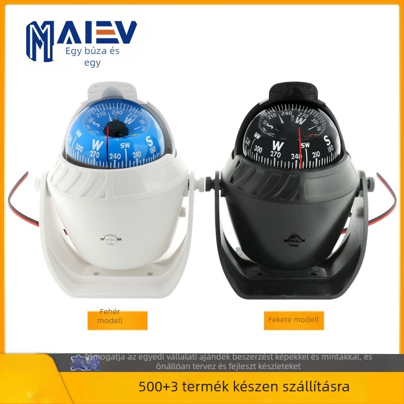 Maiev LC760 tengeri iránytű mágneses deklinációs beállítással, fedélzeti használatra (autó/hajó)
