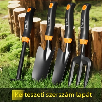 Háromrészes kerti lapát készlet rozsdamentes acélból az ásáshoz, ültetéshez és átültetéshez