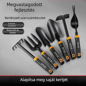 Háromrészes kerti lapát készlet rozsdamentes acélból az ásáshoz, ültetéshez és átültetéshez