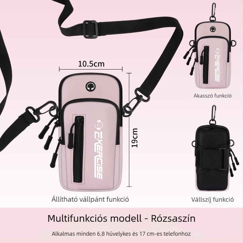 Vanlain karra illeszkedő telefon-táska sportoláshoz és kerékpározáshoz, lélegző PU anyag, poliészter-pamut bélés