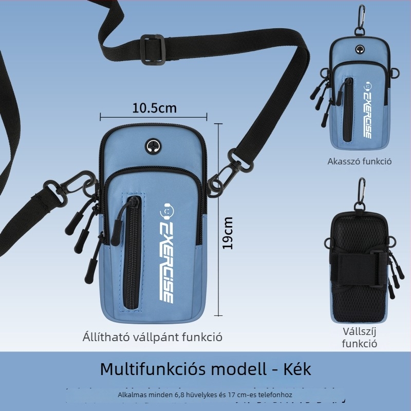 Vanlain karra illeszkedő telefon-táska sportoláshoz és kerékpározáshoz, lélegző PU anyag, poliészter-pamut bélés