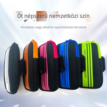 Futó karos sporttáska telefonzsebbel, kereszt vállrész, uniszex, multifunkcionális kültéri használatra