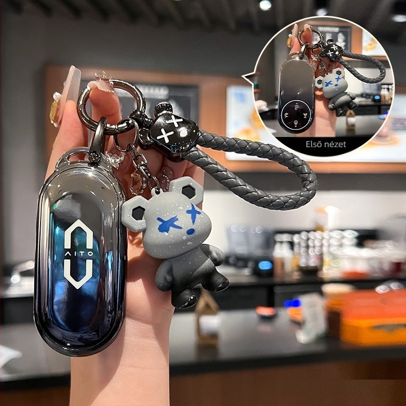 Lixin TPU kulcstartó tok Wenjie M9 Ultra Edition – WJ kompatibilitás, egyszerű stílus