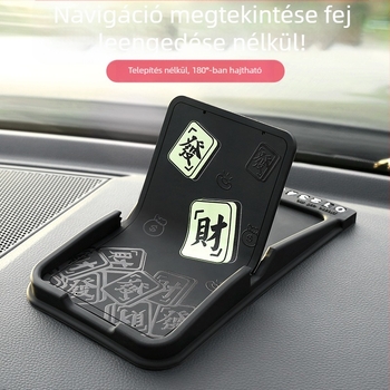 Autótelefon-tartó gravitációs rögzítéssel – univerzális, műszerfal-kompatibilis, nem újratölthető, Bosivpwssy