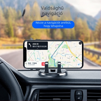 Autótelefon-tartó – Univerzális műszerfalra, ragasztásos szerelés, vákuumos szívócsésze, Yaffir