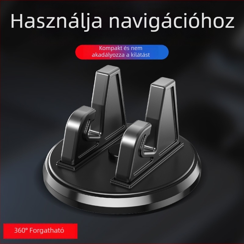 Autótelefon-tartó – Univerzális műszerfalra, ragasztásos szerelés, vákuumos szívócsésze, Yaffir