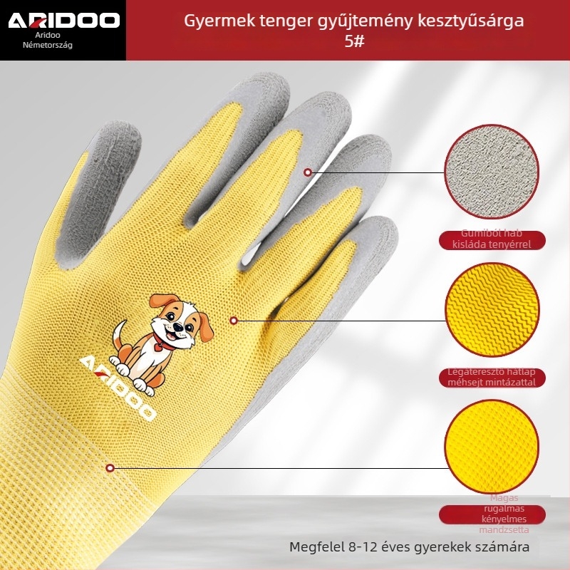 Airuidun Gyermekvédő Kesztyűk Kültéri Tevékenységekhez – Fa3-6 Kesztyűk