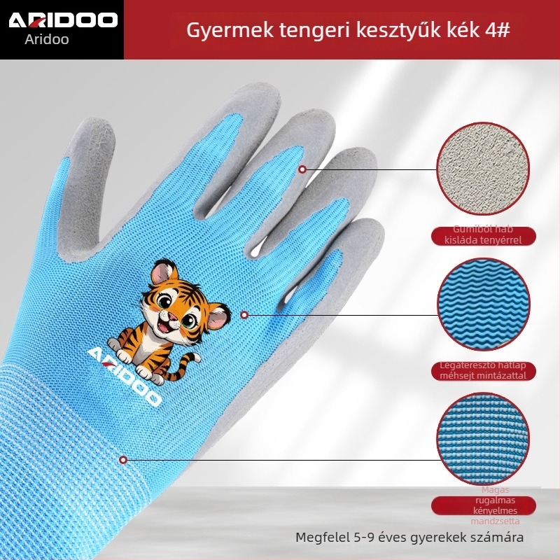 Airuidun Gyermekvédő Kesztyűk Kültéri Tevékenységekhez – Fa3-6 Kesztyűk