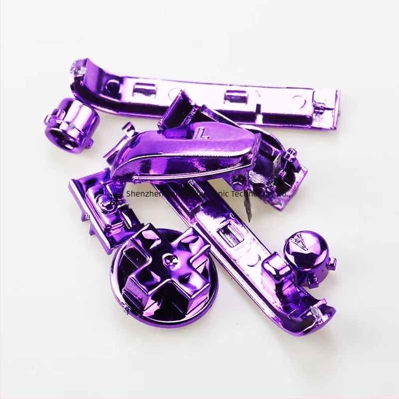 GBA vezérlőgombok készlete elektroplatált gombokkal Nintendo Game Boy Advance-hez, modell Yx-887, 9 g