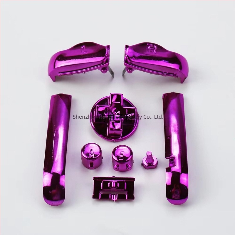 GBA vezérlőgombok készlete elektroplatált gombokkal Nintendo Game Boy Advance-hez, modell Yx-887, 9 g