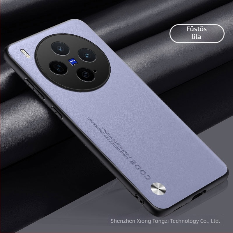 Vivo X300S/X200/X100Pro/X90S/S50/X80 védőtok – matt felület, PU bőr, leesés elleni védelem