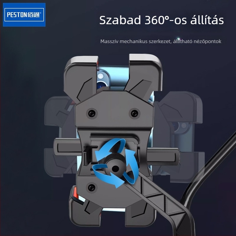 Baitong kormánytartó telefonhoz anti-vibrációval motorkerékpárokhoz, kerékpárokhoz és elektromos kerékpárokhoz
